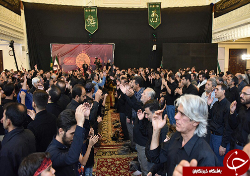 فارس یکپارچه سیاهپوش در عزای علمدار کربلا