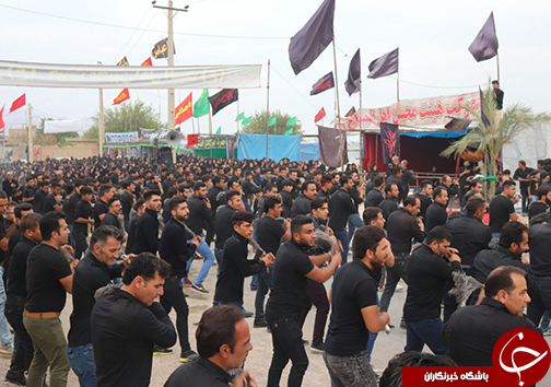 برپایی بزرگترین هیئت عزادرای جوانان روستایی کشور در فسا + تصاویر