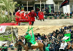 حضور فرمانده عملیات هوایی سپاه پاسداران کشور در مراسم تعزیه کندوله