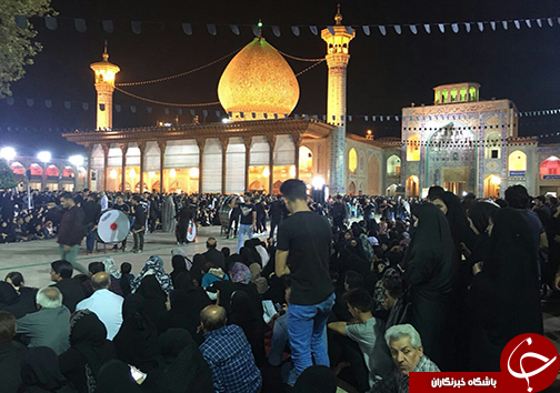 استان فارس و سومین حرم اهل بیت (ع) غرق در ماتم و عزا + تصاویر