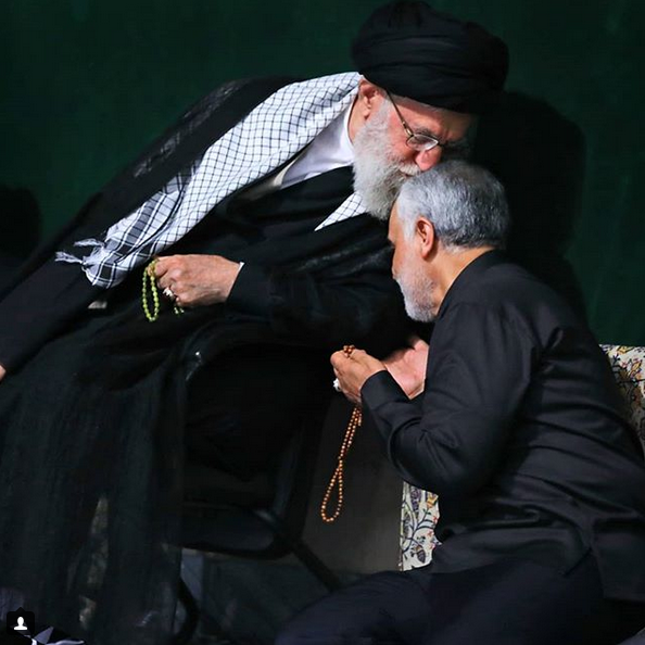 حضور سردار سلیمانی در محضر رهبر انقلاب +تصویر