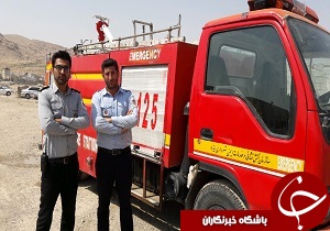 آماده باش آتش نشانی در ایذه
