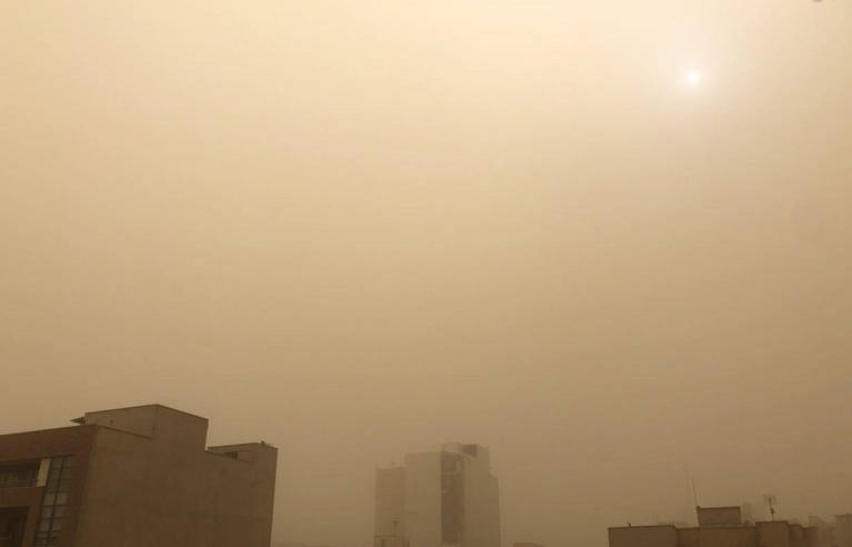 گرد و غبار شدید در فهرج