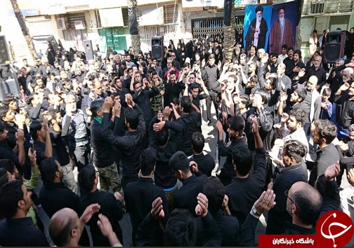 مراسم عزاداری عاشورای حسینی درگلزارشهدای زاهدان