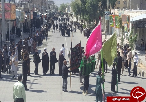 مراسم عزاداری عاشورای حسینی درگلزارشهدای زاهدان