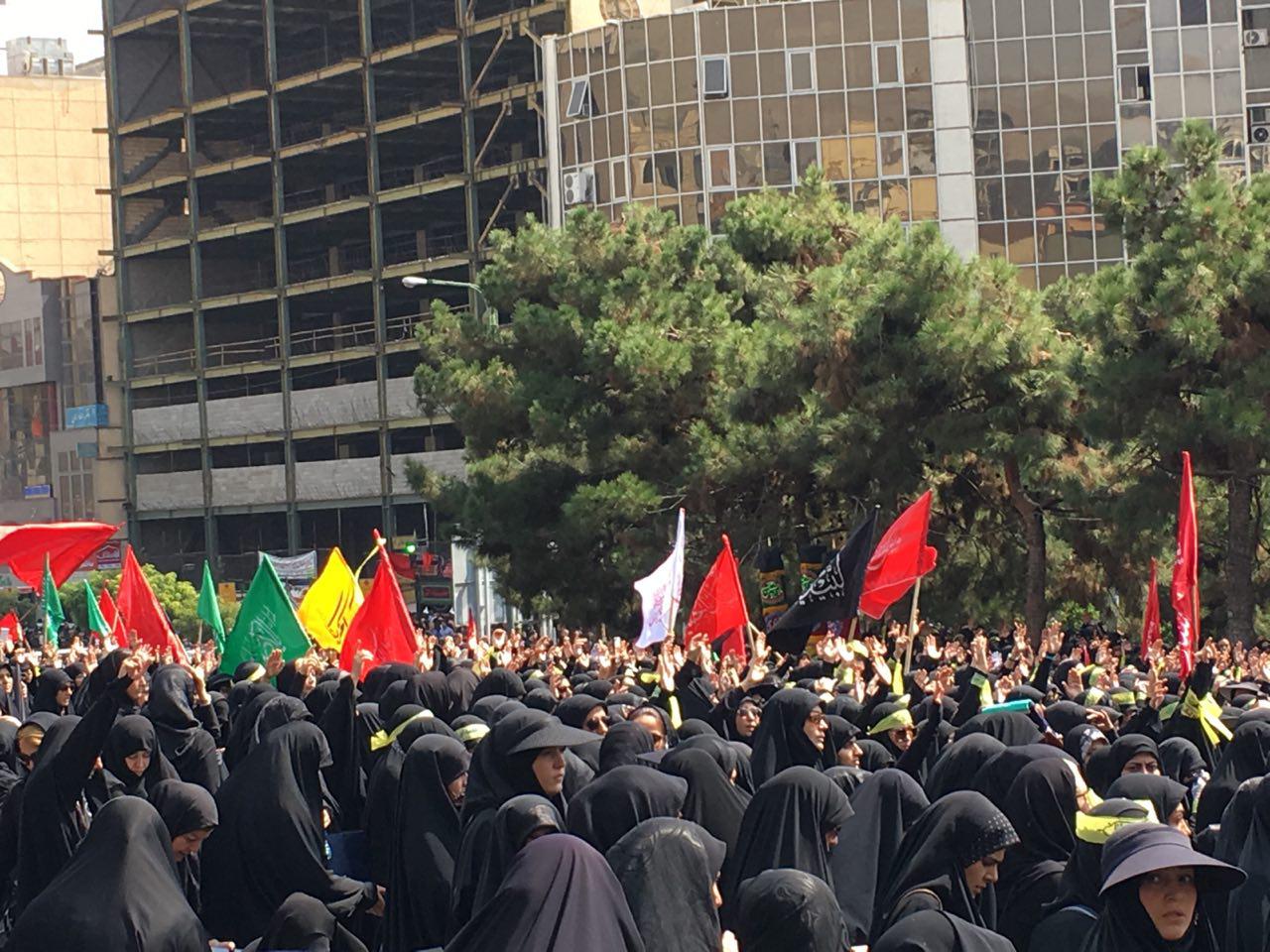 گزارش تصویری از تجمع بزرگ عاشوراییان
