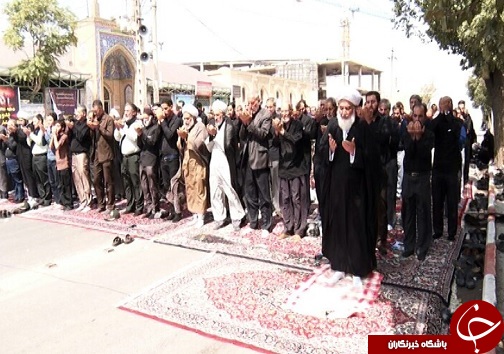 نماز ظهر عاشورا در استان کرمانشاه اقامه شد+تصاویر