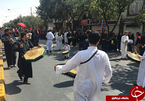 آئین خیمه سوزان در سومین حرم اهل بیت (ع)