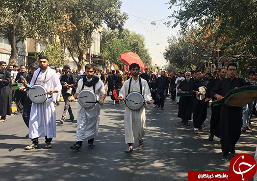 آئین خیمه سوزان در سومین حرم اهل بیت (ع)