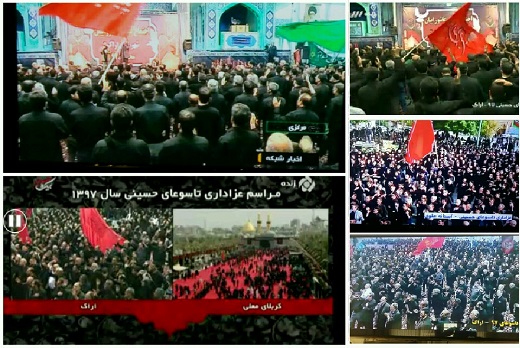 عزاداری مردم استان مرکزی در قاب شبکه&zwnj;های سراسری تلویزیونی