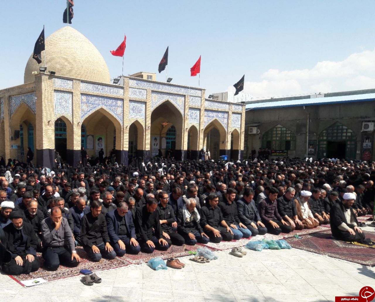 نماز ظهر عاشورا در استان کرمانشاه اقامه شد+تصاویر