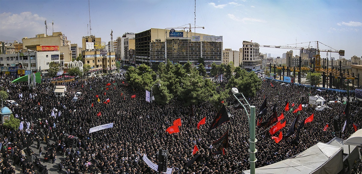 گزارش تصویری از تجمع بزرگ عاشوراییان سعادت&zwnj;آباد