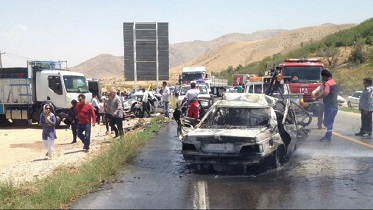 ۱۰ کشته در تعطیلات اخیر در جاده های استان  اصفهان