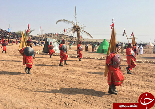 وفادارای حضرت عباس (ع) به امام حسین (ع) /برگزاری بزرگترین تعزیه میدانی کشور در صحرارود فسا