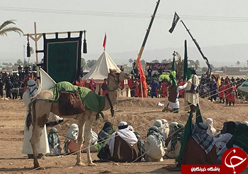 وفادارای حضرت عباس (ع) به امام حسین (ع) /برگزاری بزرگترین تعزیه میدانی کشور در صحرارود فسا + تصاویر