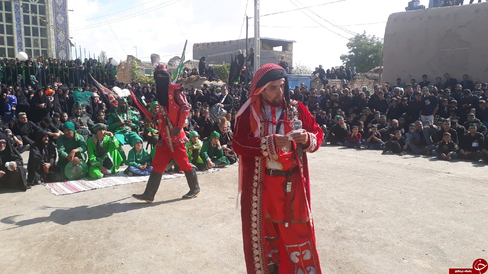 مراسم تعزیه خوانی و خیمه سوزان در روستای علی آباد قوچان+ تصاویر