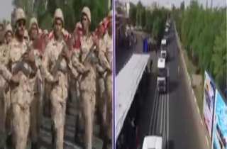 لحظه حمله تروریستی از دوربین سیمای خوزستان در حال پخش مستقیم مراسم + فیلم