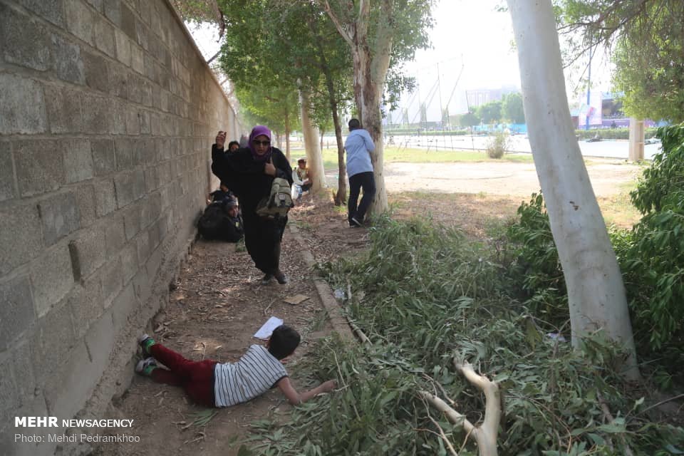 تصاویر منتشر شده از محل حمله تروریستی اهواز