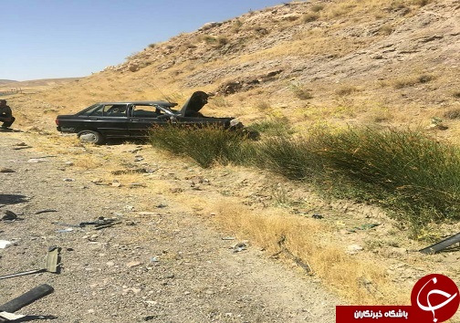 یک کشته و دو مصدم در حادثه رانندگی محور نورآباد به کرمانشاه+تصاویر