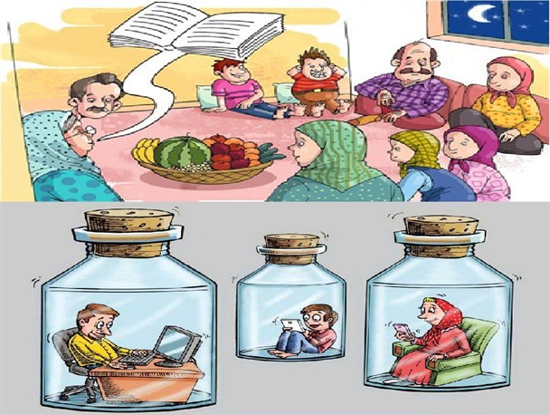 روابط موزائیکی اعضای خانواده، دستاورد حضور مستمر در شبکه‌های اجتماعی