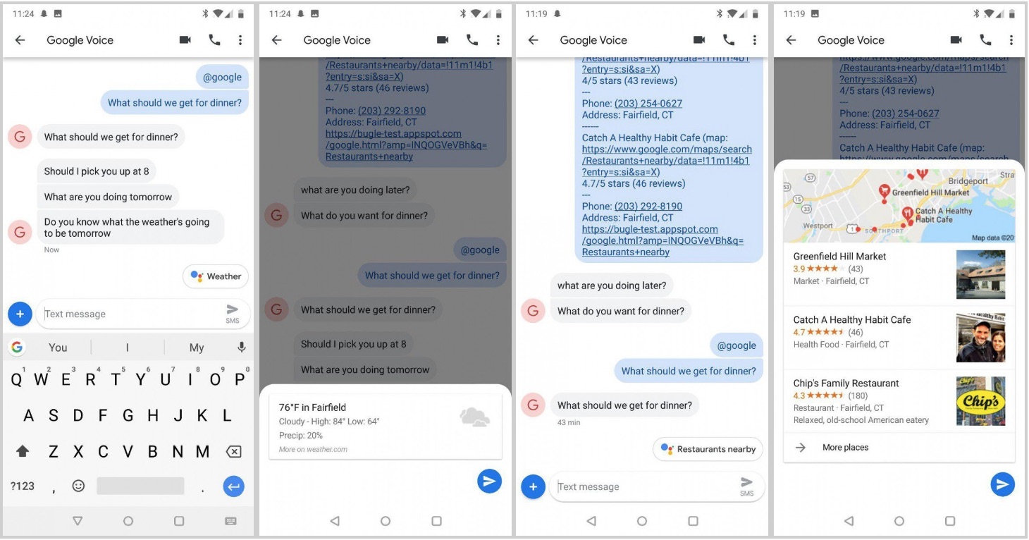 سازگاری پیام&zwnj;های اندرویدی با گوگل اسیستنت (Google Assistant)