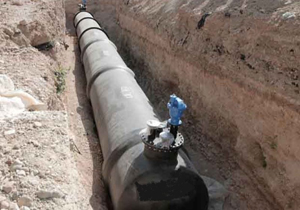 بهره برداری از طرح آبرسانی در بیضای سپیدان