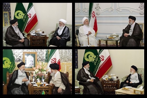 دیدار مراجع عظام تقلید با تولیت آستان قدس رضوی دیدار مراجع عظام تقلید با تولیت آستان قدس رضوی