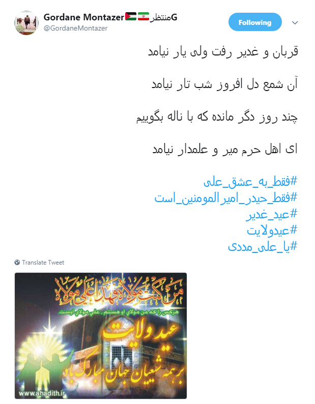 # فقط به عشق علی حاضری چکار کنی؟
