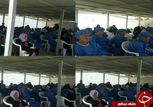 جراحی و معاینه بدون هزینه وزیر بهداشت تحفه شیرین برای زلزله زدگان+تصاویر