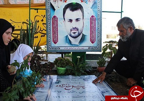 روایت ماندگار شهید اسماعیل خانزاده و تصویر مشهور دخترش در برنامه&laquo; از آسمان&raquo;