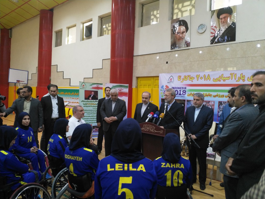 بازدید رئیس مجلس شورای اسلامی از اردوی تیم های ملی جانبازان و معلولان بازدید رئیس مجلس شورای اسلامی از اردوی تیم های ملی جانبازان و معلولان