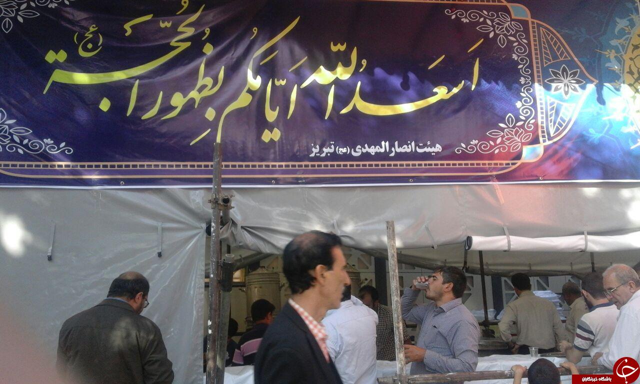 برپایی ایستگاه صلواتی عید غدیر در تبریز + تصاویر