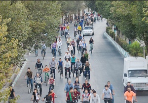 برگزاری صد و نوزدهمین همایش دوچرخه سواری در یزد