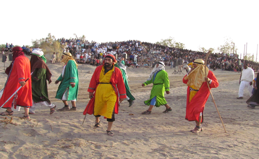 بازسازی واقعه غدیر خم در ریگان