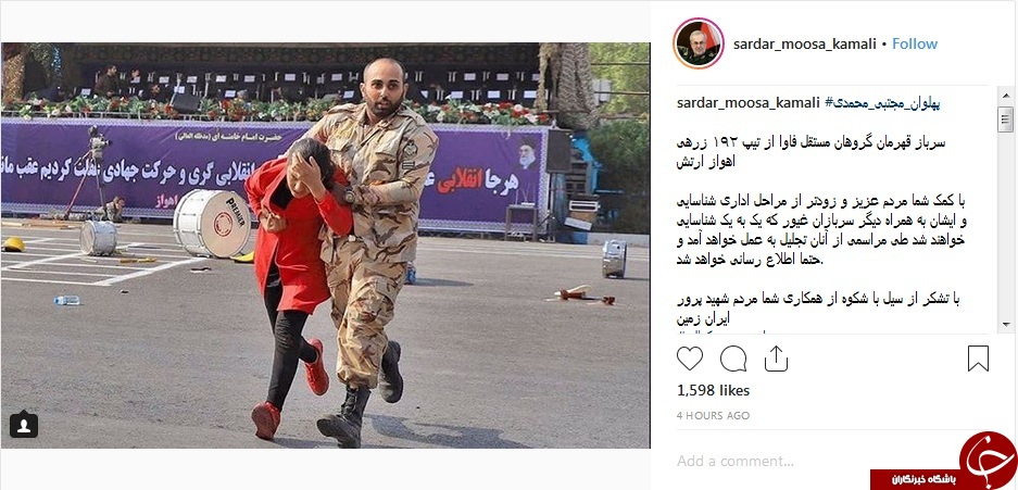 تقدیر سردار کمالی از سرباز شجاع ارتش