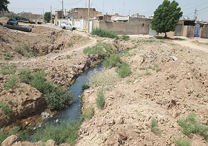 وضعیت اسفبار فاضلاب در "کوی سلمان فارسی" شوش دانیال + تصاویر