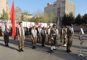 اجتماع بسیجیان خوزستان همزمان با سراسر کشور
