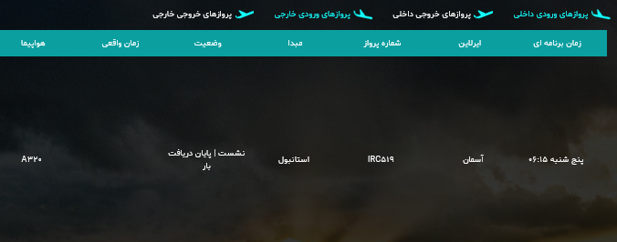 پرواز&zwnj;های پنج شنبه ۱۲ مهر ماه از فرودگاه بین المللی ارومیه