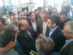 بازدید وزیر صنعت و معدن از شهرک صنعتی سرپل ذهاب