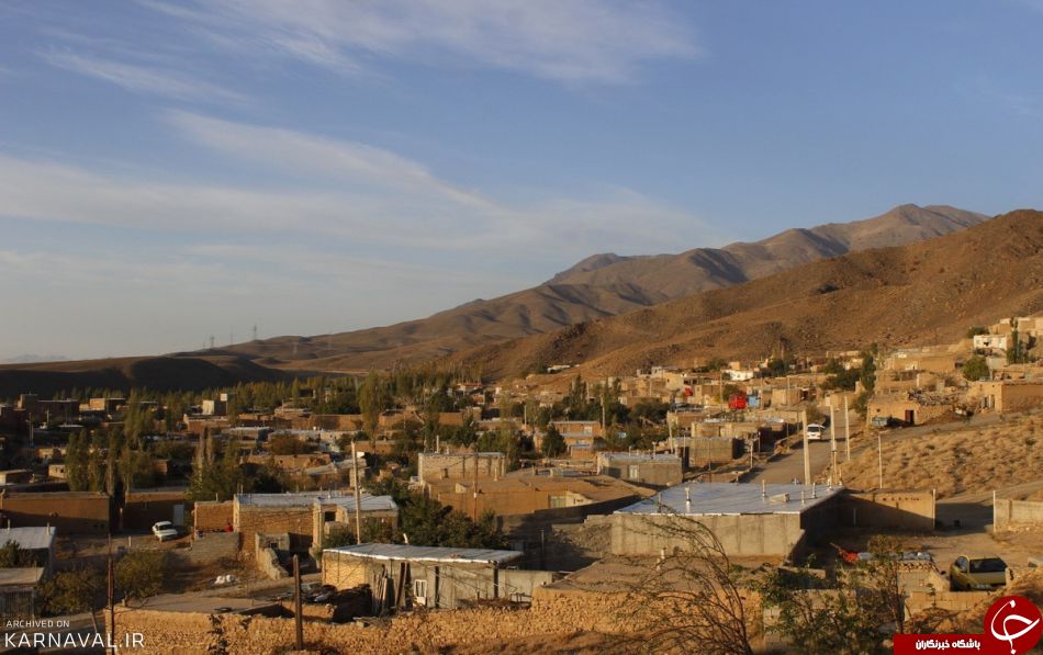 نمایی از روستای زیبای ابر در شاهرود + تصاویر