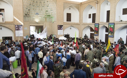 حماسه بزرگ بسیجیان سپاه محمد رسوا الله در مسجد ملااسماعیل یزد+تصویر