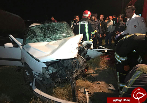 ۸ کشته و مصدوم در برخورد رخ به رخ پژو و پراید
