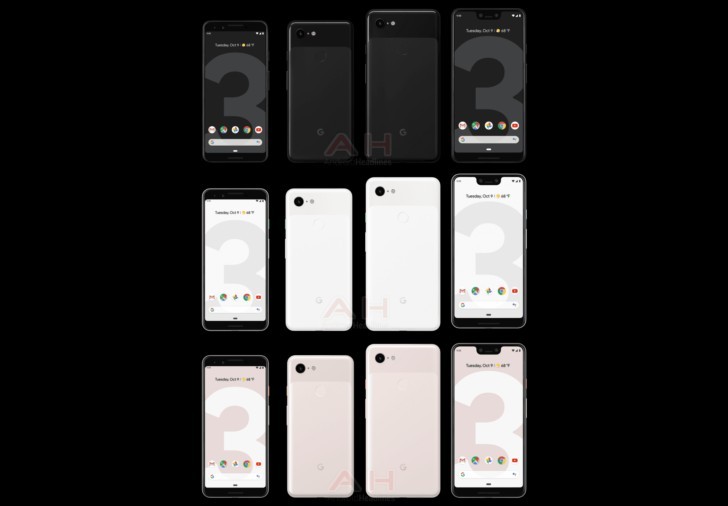 اولین تصویر فاش شده از گوشی&zwnj;های Pixel 3 و Pixel 3 XL گوگل در رنگ کرم+تصاویر