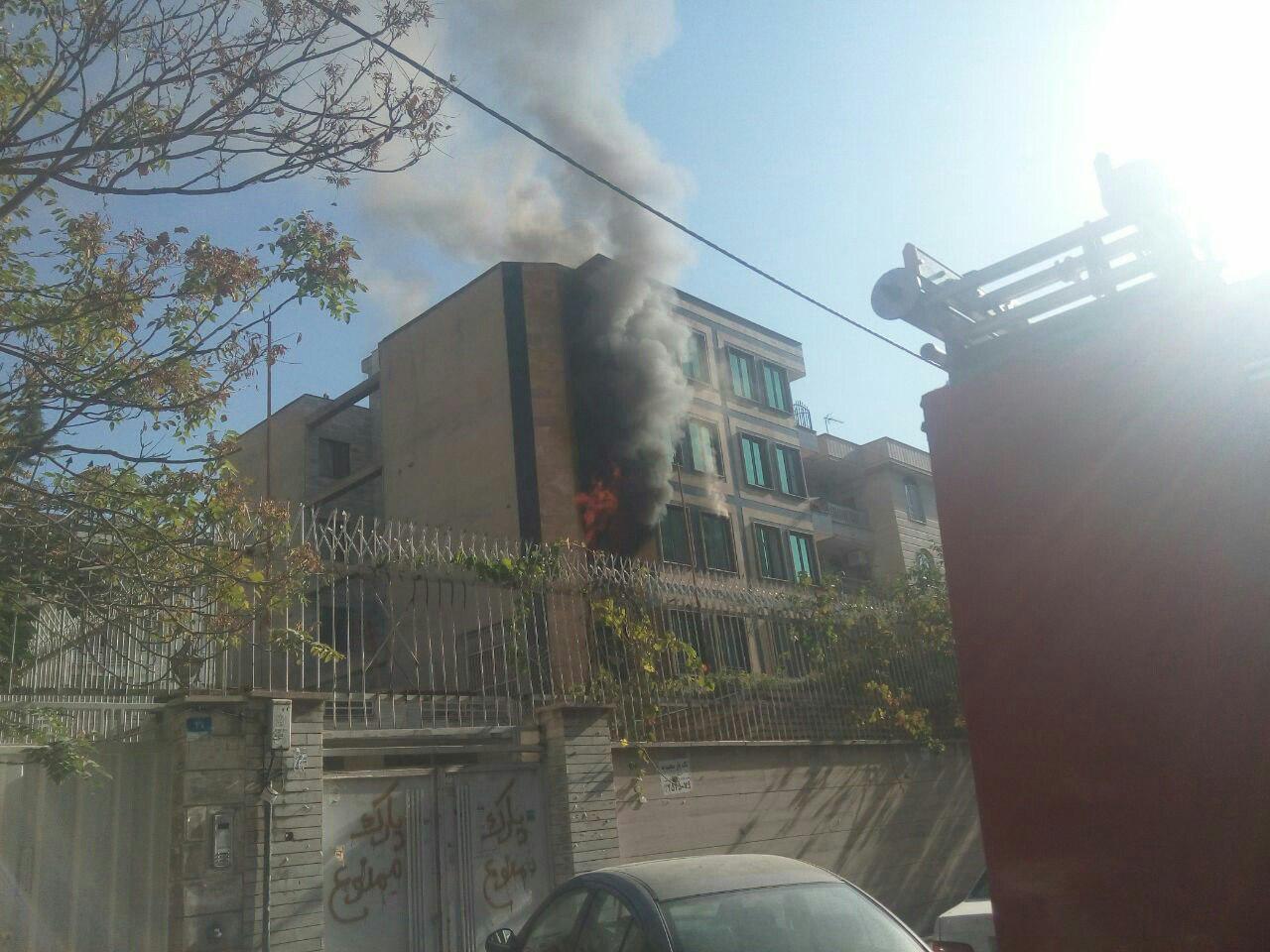 آتش سوزی خیابان مجیدیه یک کشته و ۲ مصدوم بر جای گذاشت
