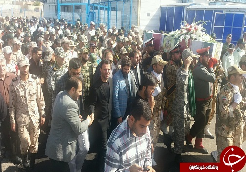 ورود پیکر مطهر شهید دوران دفاع مقدس به تبریز