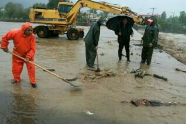 مسدود شدن مسیرپل کمربندی تالش
