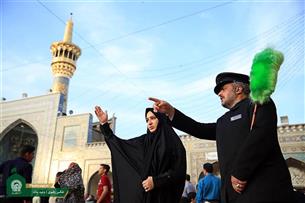 نظم و آرامش حریم رضوی، حاصل تلاش شبانه روزی 1800 خادم