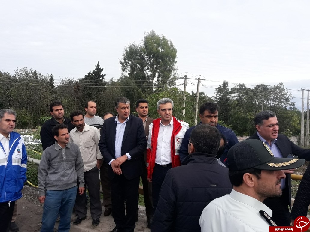 بسته شدن کمربندی نوشهر &ndash; چالوس به علت سیلاب + تصاویر