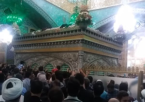 نمایی از بارگاه ملکوتی امام رضا (ع) + فیلم