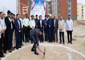 کلنگ احداث ساختمان جدید کلانتری ٢٣ شهرک گلمان به زمین زده شد